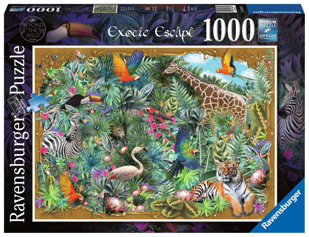 Ravensburger Beyond The Wild Exotic Escape 1000 Piece Puzzle image 0